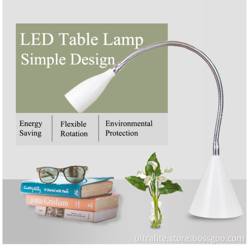 led desk lamp with adjustable neck and high lumen brightness reading lamp